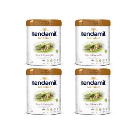 Leche de fórmula para lactantes Kendamil Bio Nature 1, desde el nacimiento, 4 x 800 g, Kendal