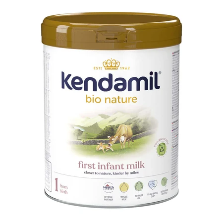 Leche de fórmula para lactantes Kendamil Bio Nature 1, desde el nacimiento, 4 x 800 g, Kendal