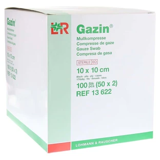 Gazin Mullkompressen 10x10 cm steril 8fach 50X2 St