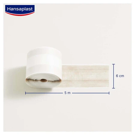 Hansaplast Soft plaster roll, 5m x 6cm 1 pc