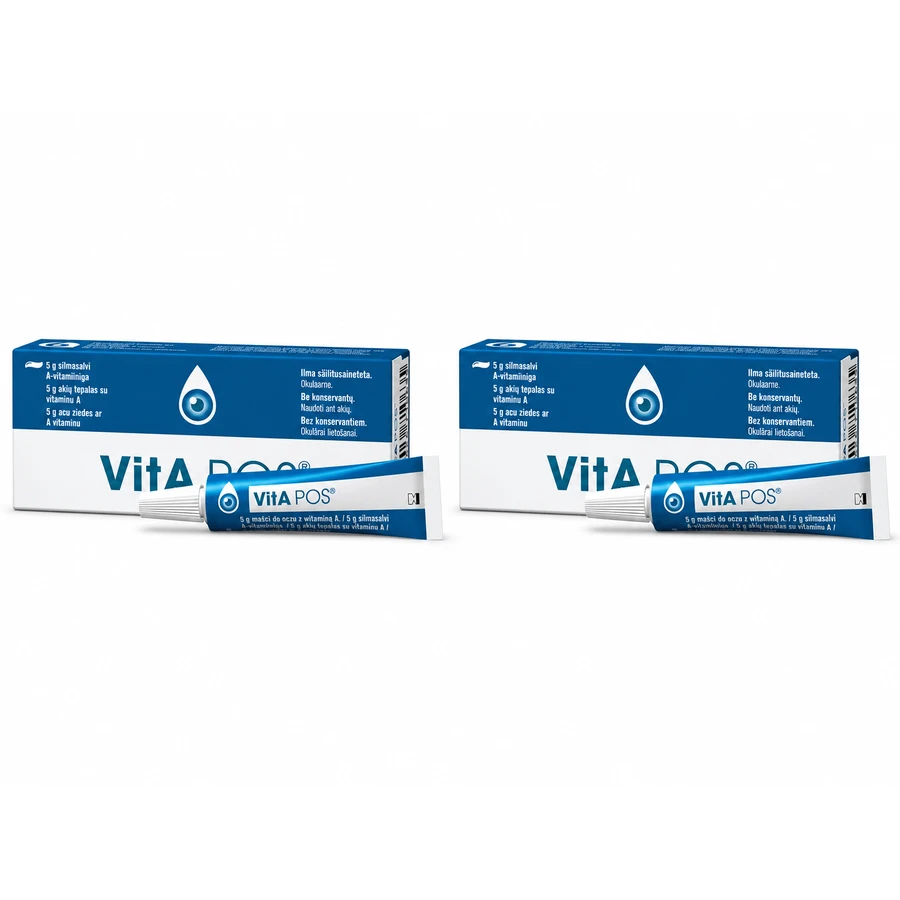 Vita pos, eye ointment, preservative-free, 2x5 g