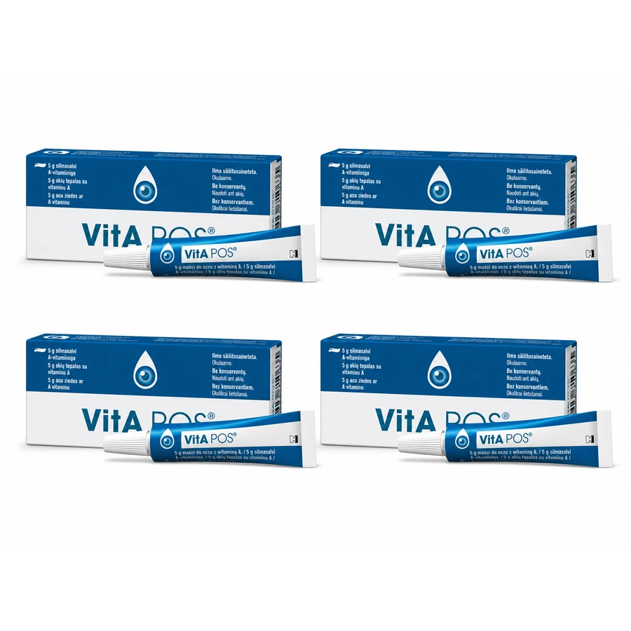 Vita pos, eye ointment, preservative-free, 4x5 g