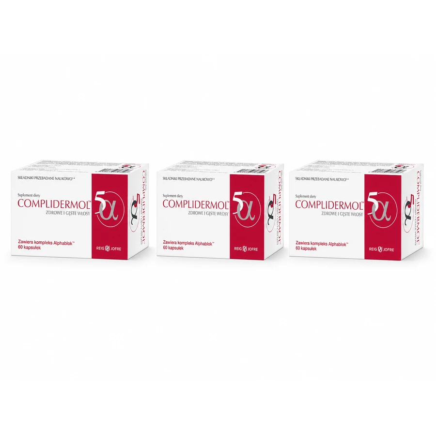 Complidermol 5-alpha, 3 x 60 capsules, Reig Jofre