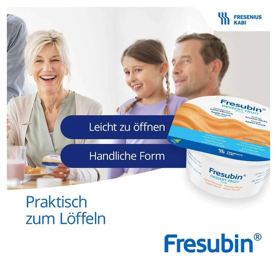 Fresubin Dessert Fruits mélangés carton en Be 24X125 g