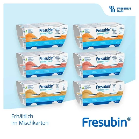 Fresubin Dessert Fruits mélangés carton en Be 24X125 g