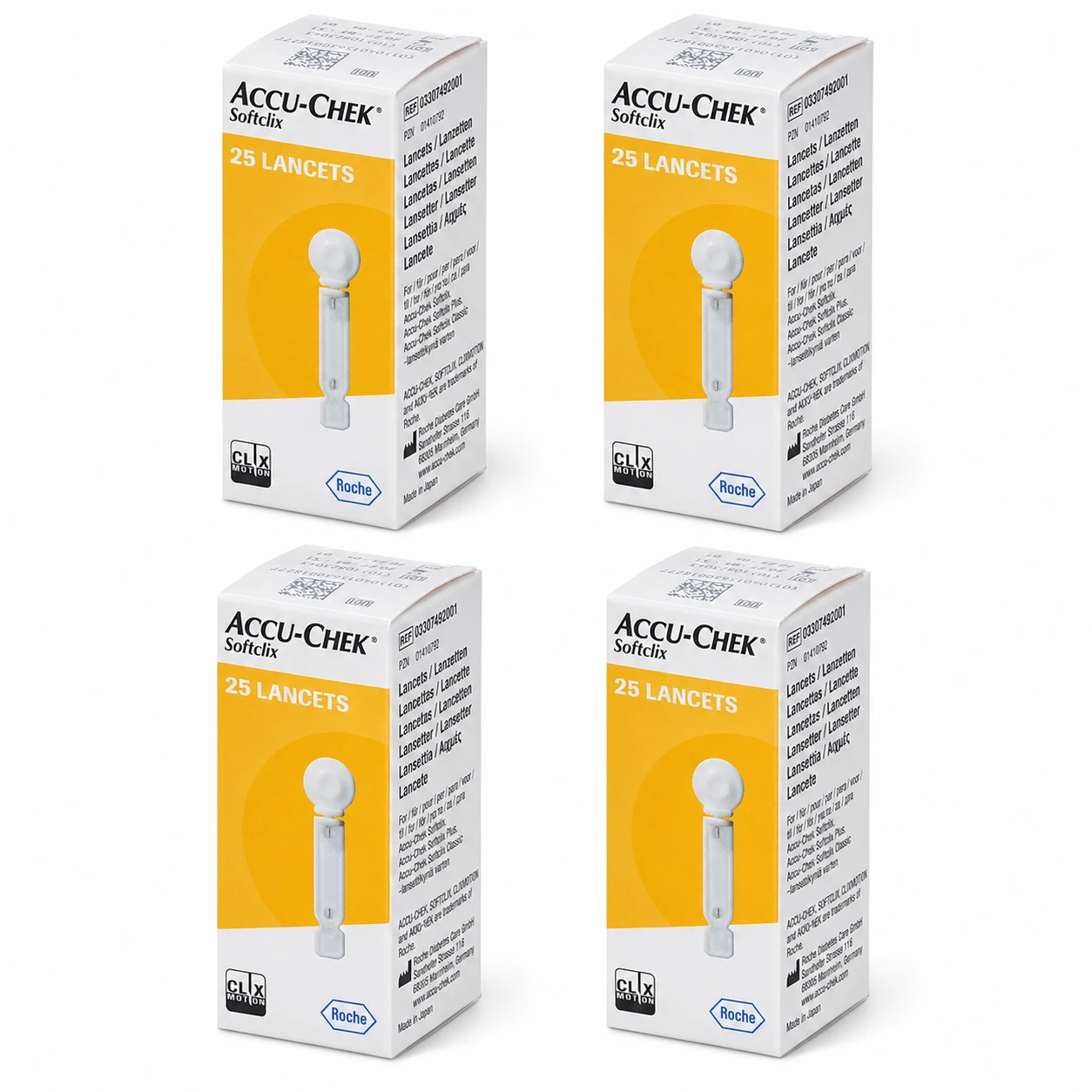 Softclix Accu-Chek Sterile Needles, 4 x 25 pieces, Roche