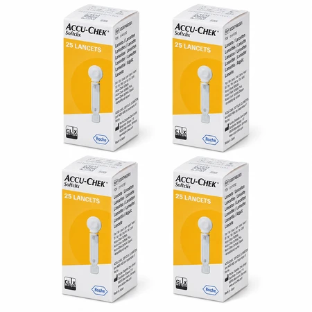 Accu-Chek Softclix, 4 x 25 unidades, Roche