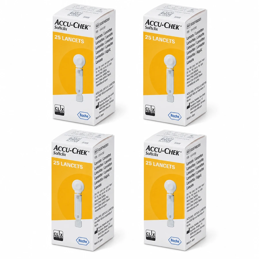 Accu-Chek Softclix, 4 x 25 unidades, Roche