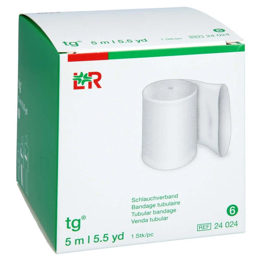 Tg tubular bandage size 6 5 M white 1 pc
