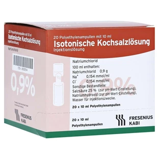 Saline solution 0.9% Fresenius 20X10 ml