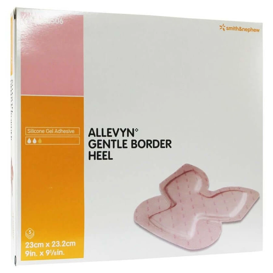 Allevyn Gentle Border Heel Foam Bandage 5 pcs
