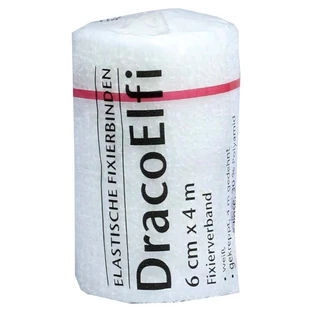 Dracoelfi Bandaj elastic de fixare 6cmx4m crepat 1 buc