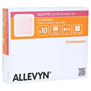 Allevyn Gentle Border Lite 7,5x7,5 cm Sc 10 St