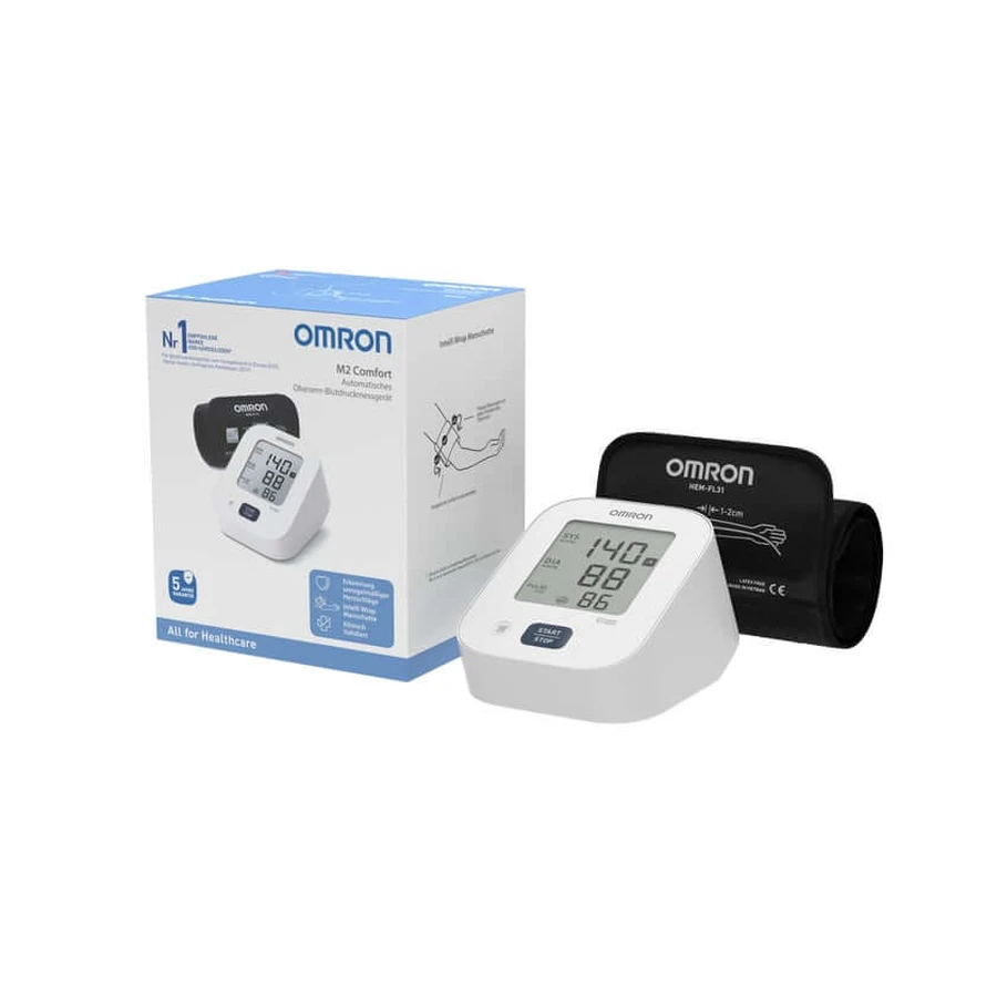 OMRON M2 Comfort upper arm blood pressure monitor 1 pc