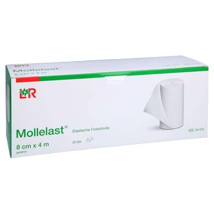 Pansements Mollelast 8 cmx4 m blanc 20 pcs.
