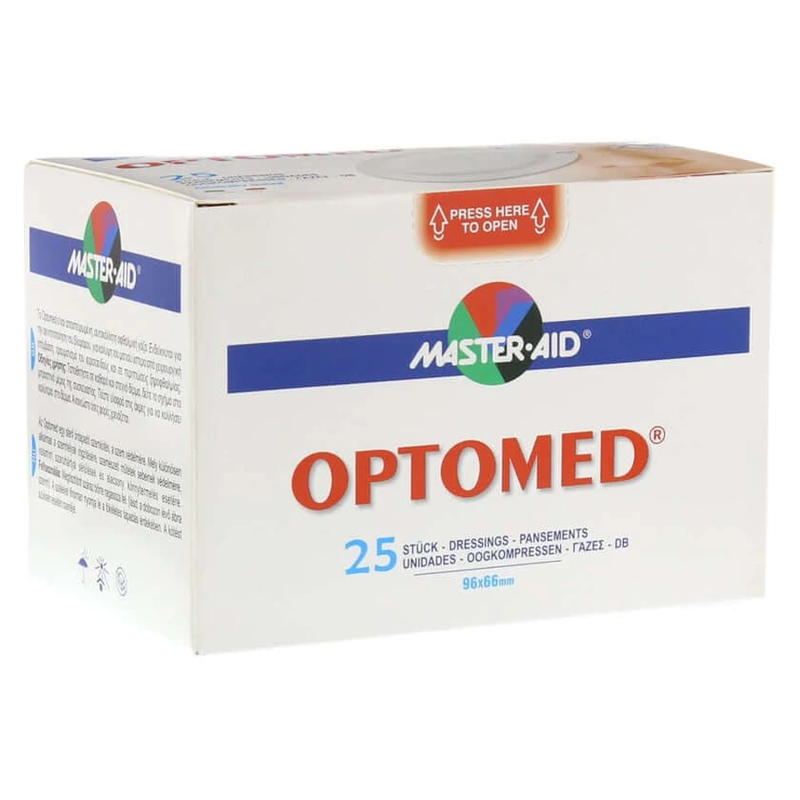Optomed Eye Compresses Sterile self-adhesive 25 pcs