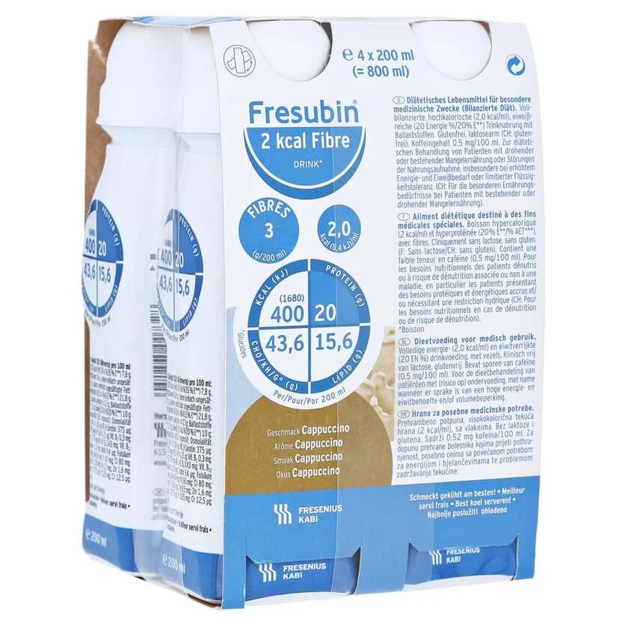 Fresubin 2 kcal Vezel DRINK Cappuccino T 4X200 ml