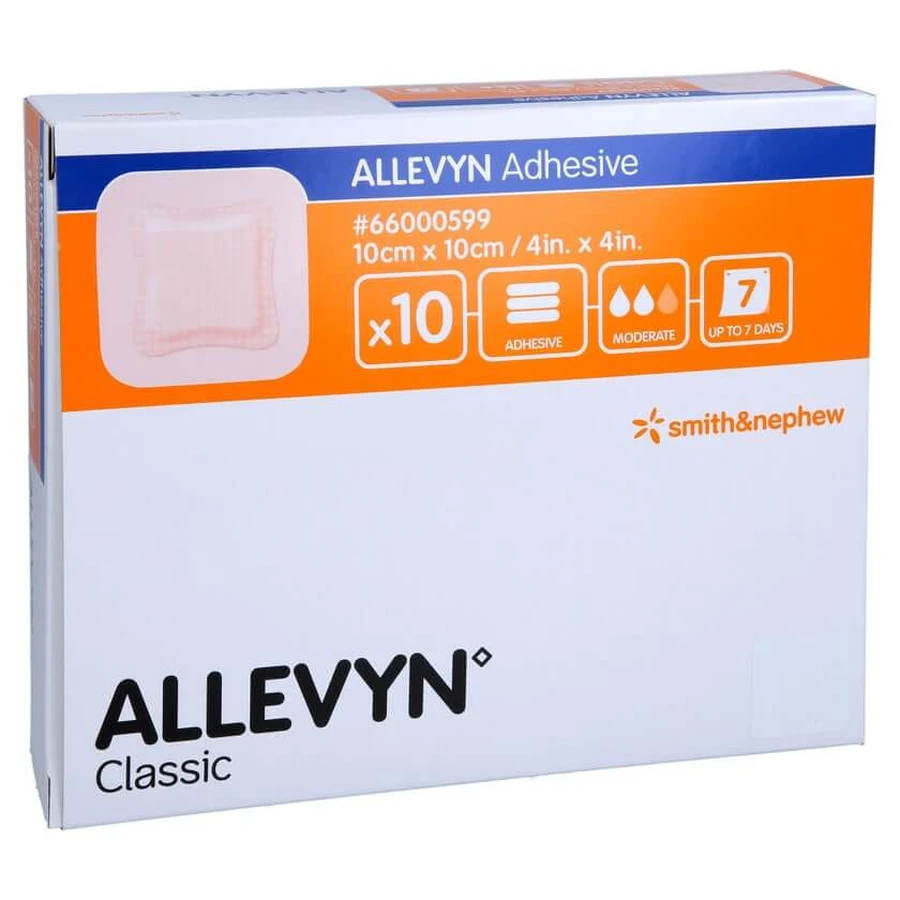 Allevyn Adhesivo 10x10 cm apósito adhesivo 10 uds.
