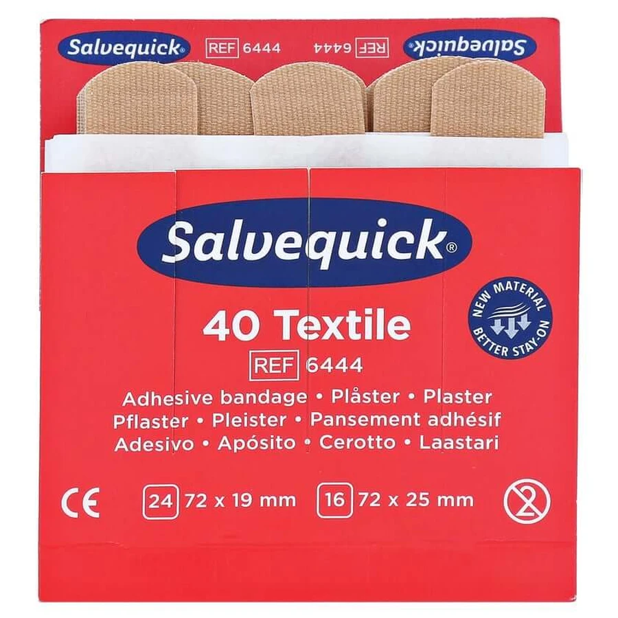 Salvequick Pleisterstrips Elastisch Refi 40 stuks.