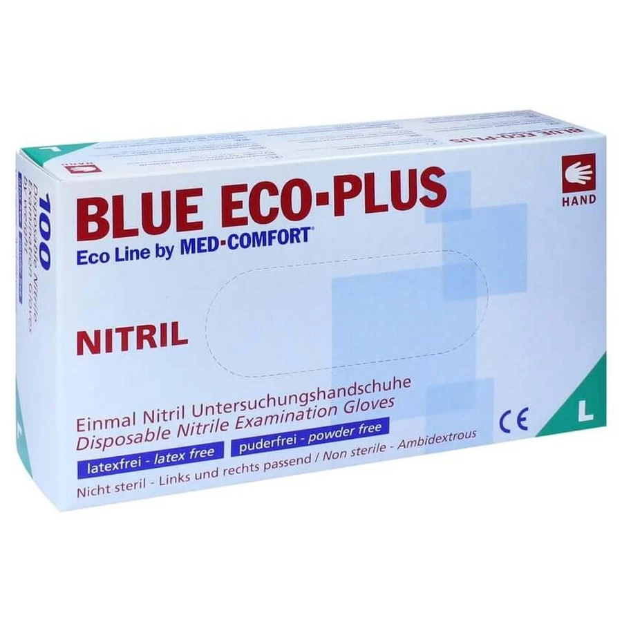 Gloves Disposable Nitrile L blue 100 pcs