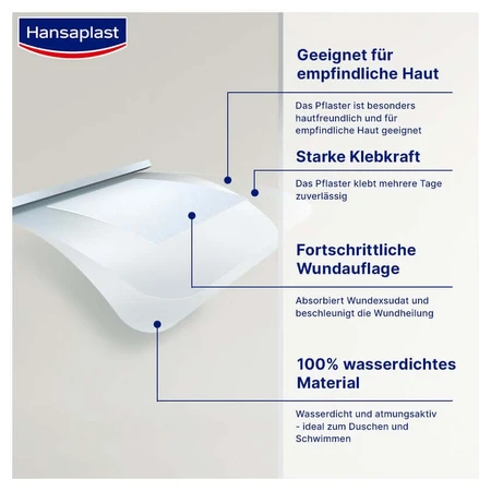 Hansaplast Aqua Protect Cicatrisation rapide 8 pcs.