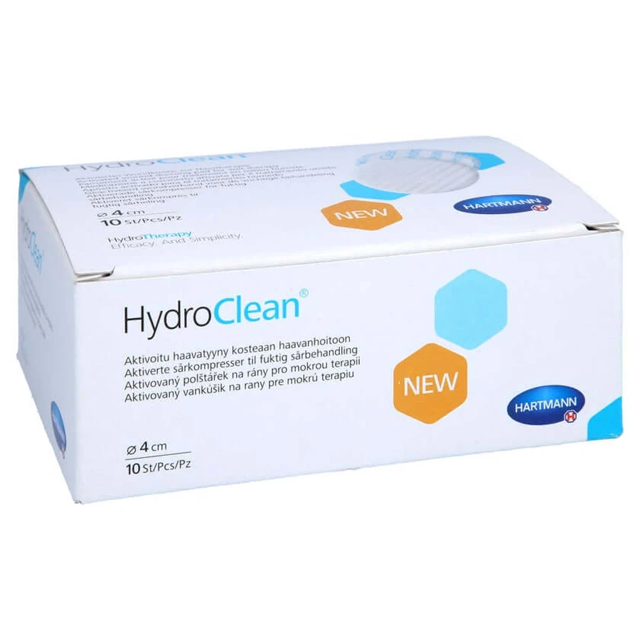 Hydroclean compresses 4 cm round sterile 10 pcs.