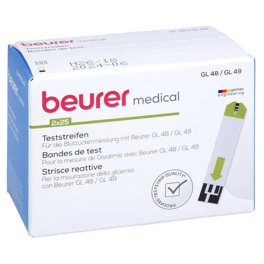 Beurer Gl48/gl49 Blood glucose test strips 50 pcs.