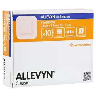 Allevyn Adhésif 7.5x7.5 cm plaie adhésive 10 pcs.