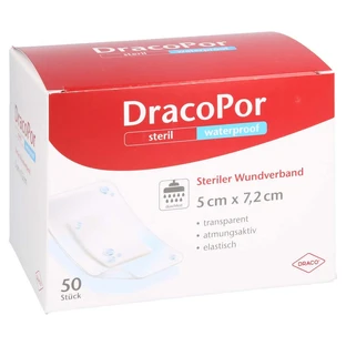 Dracopor Wodoodporny opatrunek na rany 5x7,2 cm 50 szt.