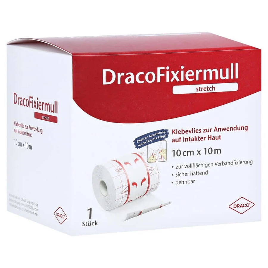 Draco fixation gauze stretch 10 cmx10 m 1 pc