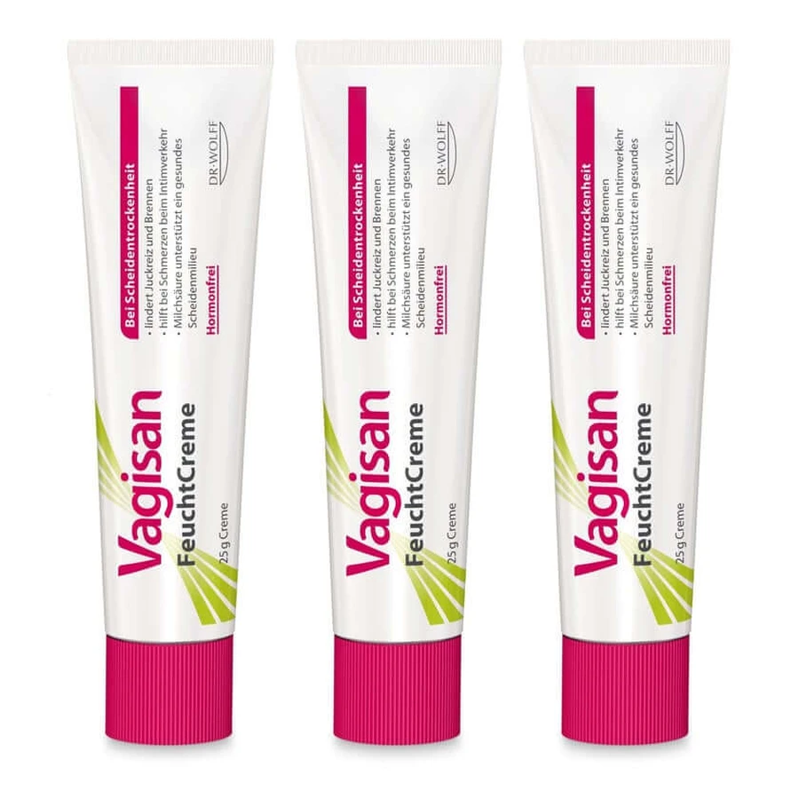 Vagisan Moisturizing Cream set of three 3X25 g
