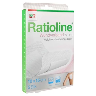 Medicazione per ferite Ratioline 15x10 cm sterile 5 pz.