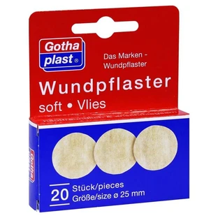 Gothaplast wound plaster soft fleece 2.5cm diameter 20 pcs.