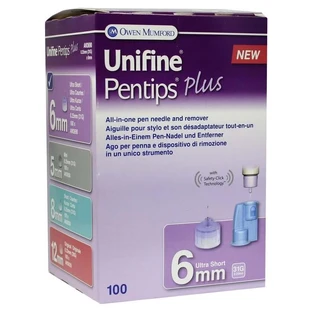 Unifine Pentips plus canule 31 G 6 mm 100 stuks.