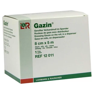 Gaze 8 cmx5 m 4 plis roulés 1 pc