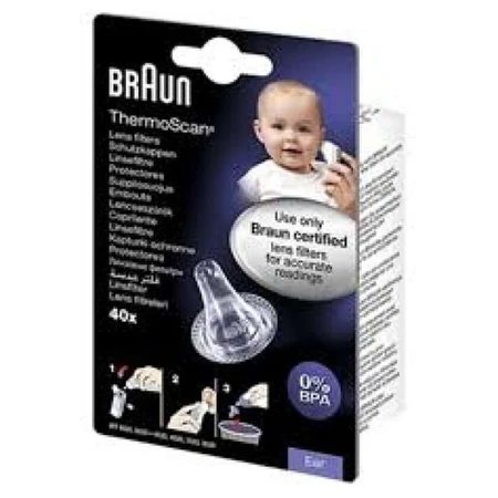 Braun disposable protective caps for ThermoScan 40 pcs.