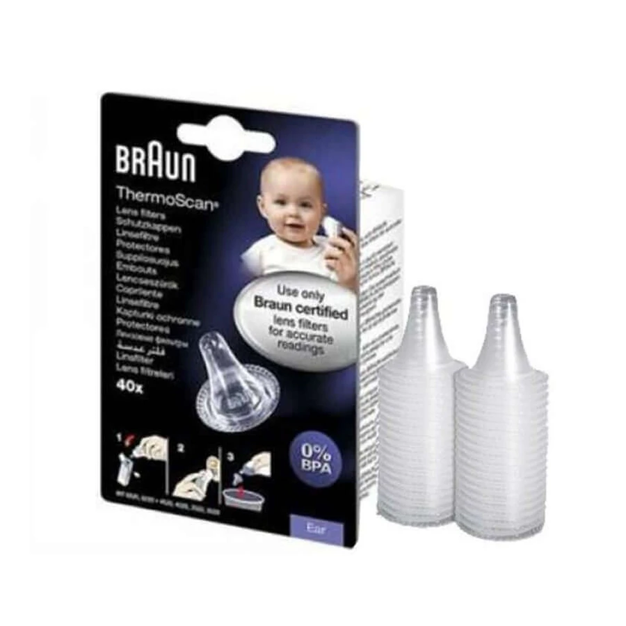 Braun disposable protective caps for ThermoScan 40 pcs.