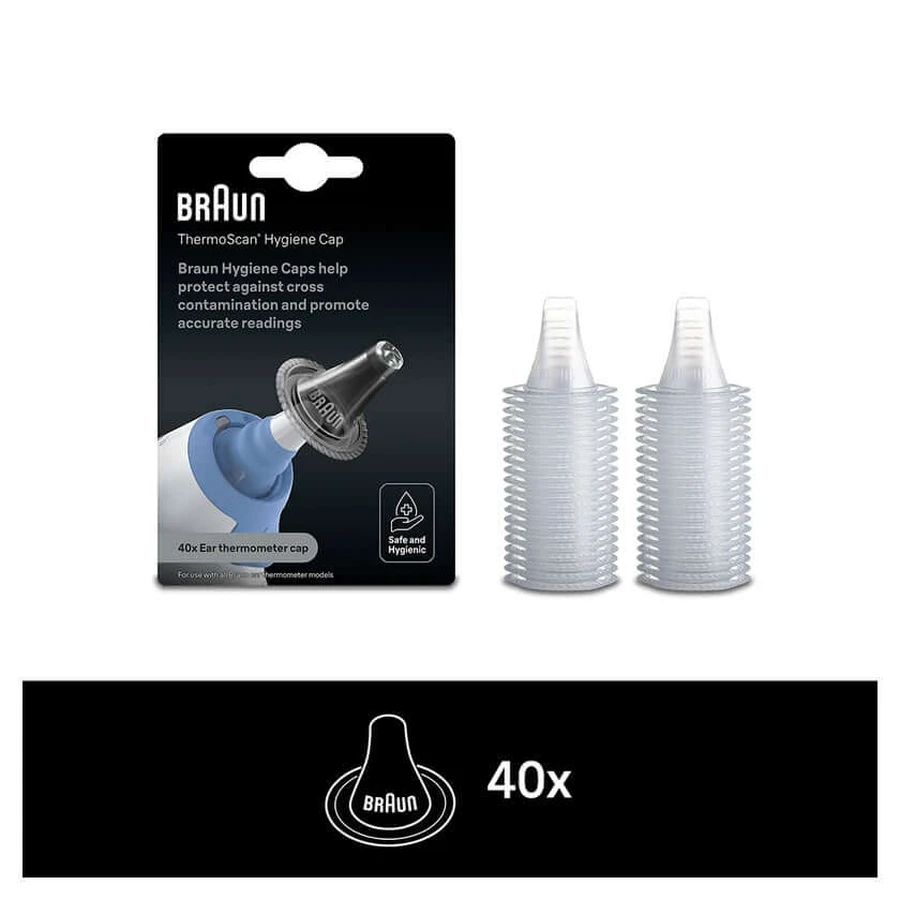 Braun disposable protective caps for ThermoScan 40 pcs.
