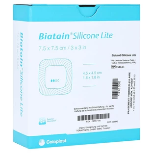 Biatain Silicone Lite foam dressing 7.5x 10 pcs.