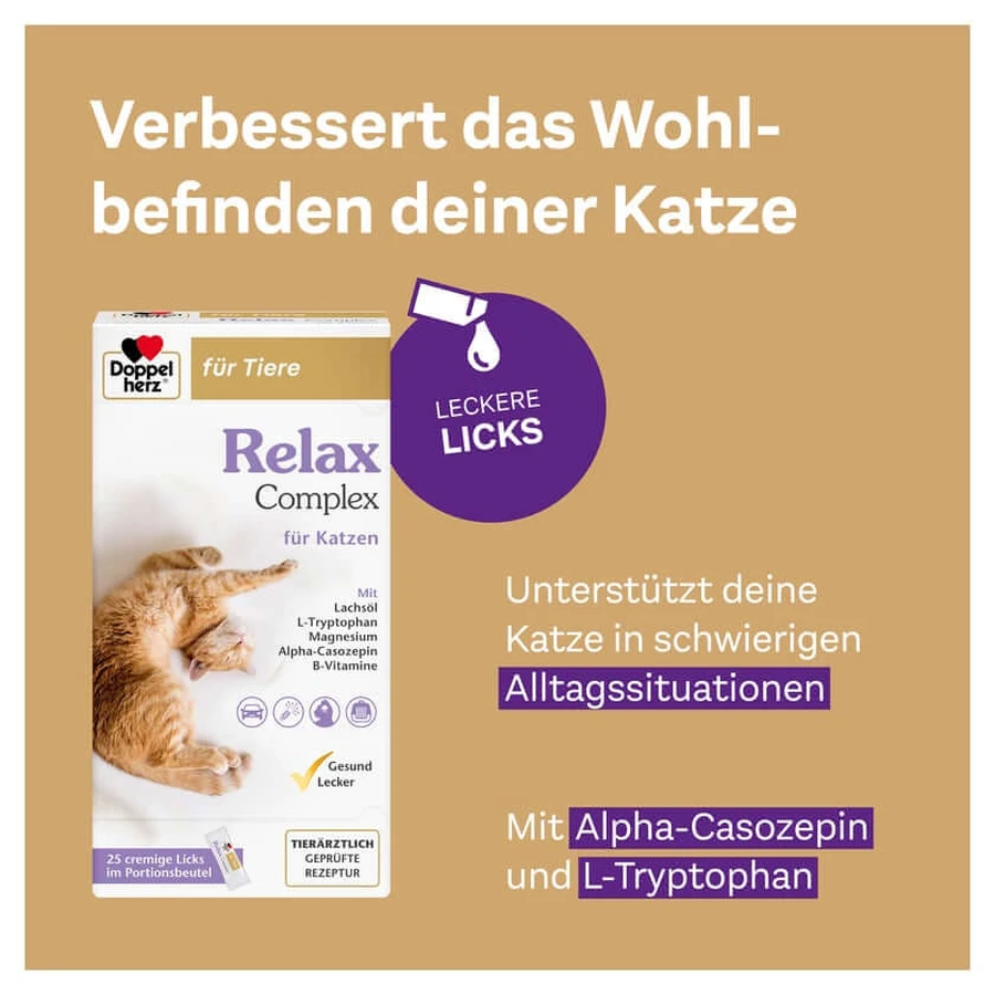 Double Heart For Animals Relax Complex For Cats 25X10 g