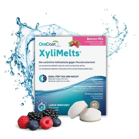 Xylimelts Hafttabletten Beeren-mix Oracoat 40 St