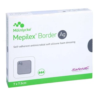 Mepilex Border Ag pansement en mousse 7x7,5 cm st 5 pcs