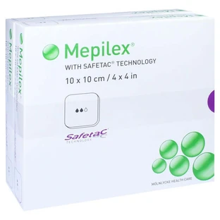 Mepilex 10x10 cm schuimverband 10 stuks.