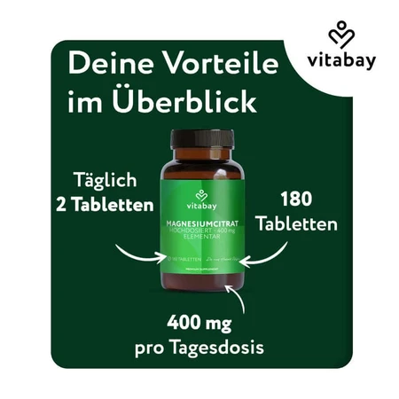 Vitabay Magnesium Citrate 400 MG 180 St