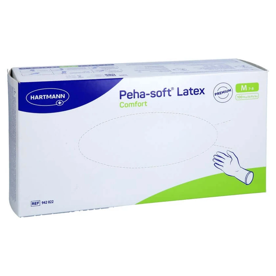 Peha-soft Latex Comfort Unt.hands.unsterile Pf M 100 St