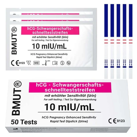 BMUT Pregnancy test ultra sensitive 10mIU/ml 50 pcs.