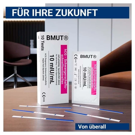 BMUT Pregnancy test ultra sensitive 10mIU/ml 50 pcs.