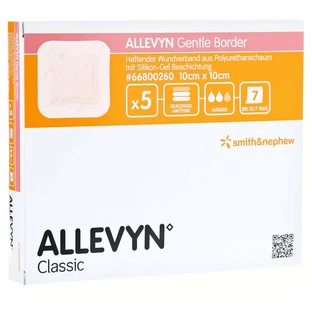 Allevyn Gentle Border 10x10 cm espuma 5 uds.