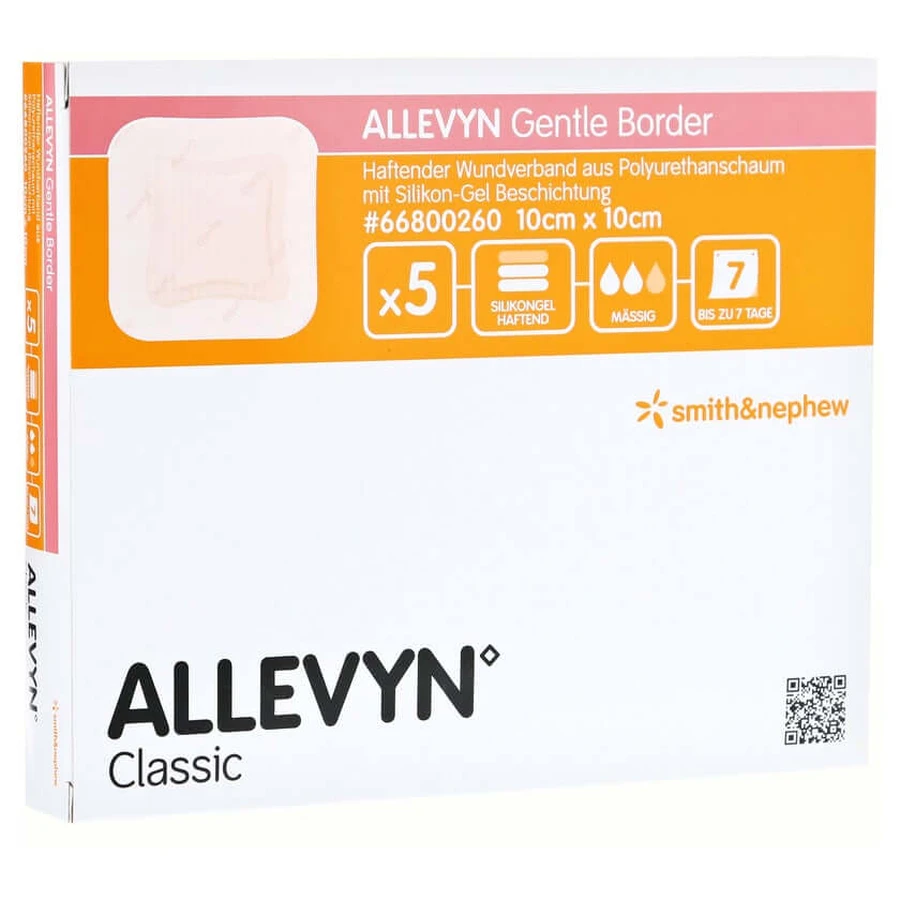 Allevyn Gentle Border 10x10 cm espuma 5 uds.