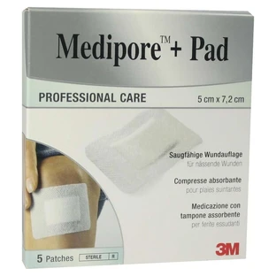 Medipore+pad 3M 5x7,2cm 3562NP Pflaster 5 St